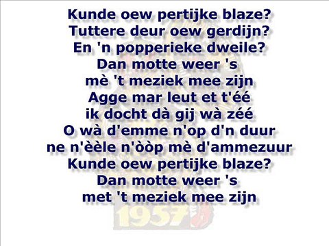 1957 vastenavendliedje