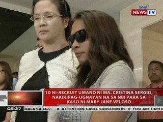 10 ni-recruit umano ni Ma. Cristina Sergio, nakikipag-ugnayan na sa NBI