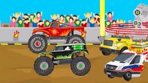 Amazing Monster Truck Show! Fun Race Lightning McQueen vs Angry Truck | Cartoon for Kids