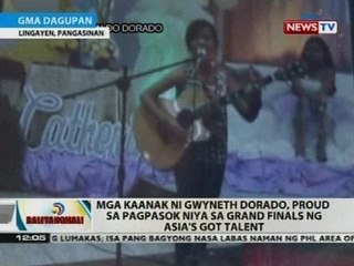 Mga kaanak ni Gwyneth Dorado, proud sa pagpasok niya sa grand finals ng Asia's Got Talent