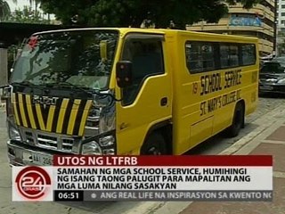 24 Oras: Samahan ng mga school service, humihingi ng palugit sa LTFRB