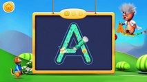 Letter writing Abcs - Alphabet A H | Handwriting Letters and Play Children Educational Game for Kids