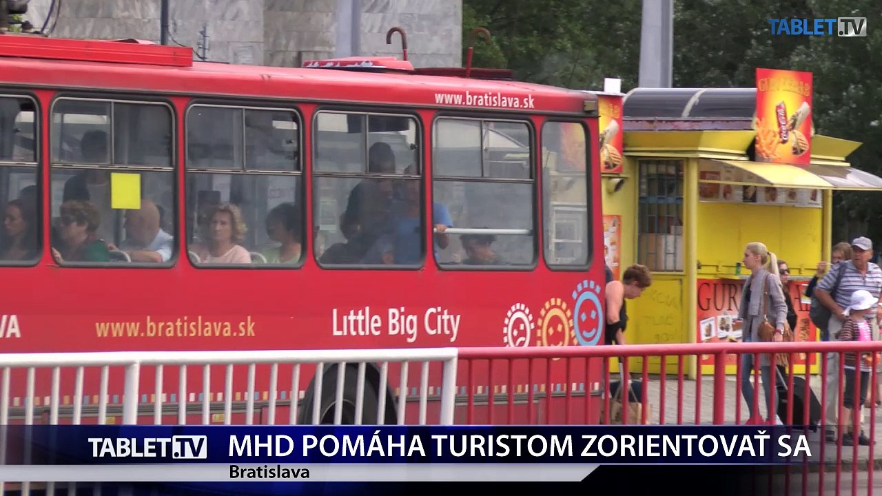 Turisti sa v Bratislave nestratia, pomôže im mestská hromadná doprava