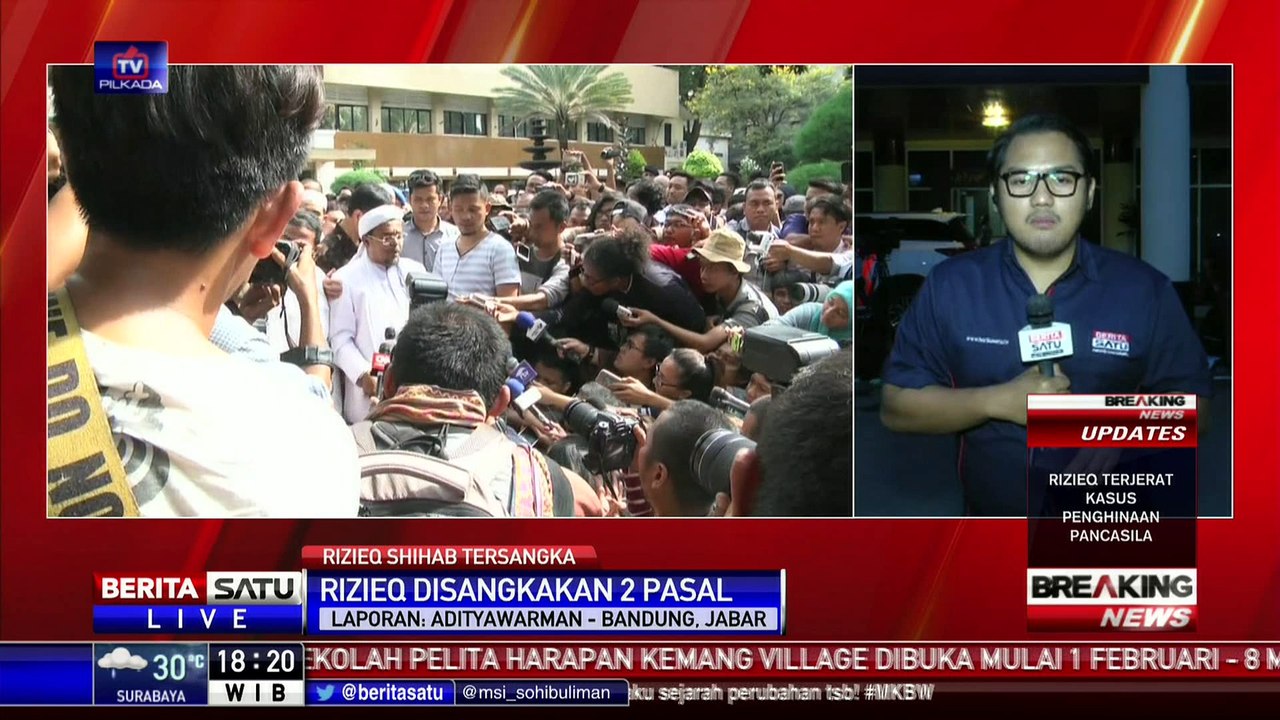 Breaking News: Rizieq Shihab Jadi Tersangka Penodaan Pancasila # 1