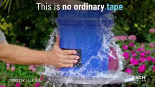 Super strong waterproof tape claims to stop the toughest leaks.