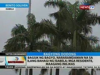 BT: Bagsik ng bagyo, nararamdaman na sa ilang bahagi ng Isabela