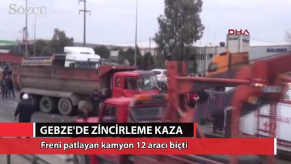 Gebze'de zincirleme kaza