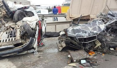 Kocaeli'nde zincirleme kaza... 12 araç birbirine girdi