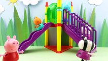 Muddy Puddles and Muddy Slide Peppa Pig Stop Motion Animation with toys and assesories all new 2016