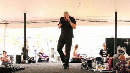 Mario Kombou sings 'Just Pretend' Elvis Week 2016