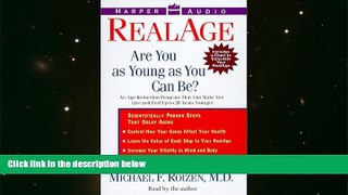 Read Book Real Age: Are You As Young As You Can Be? Michael F. Roizen  For Free