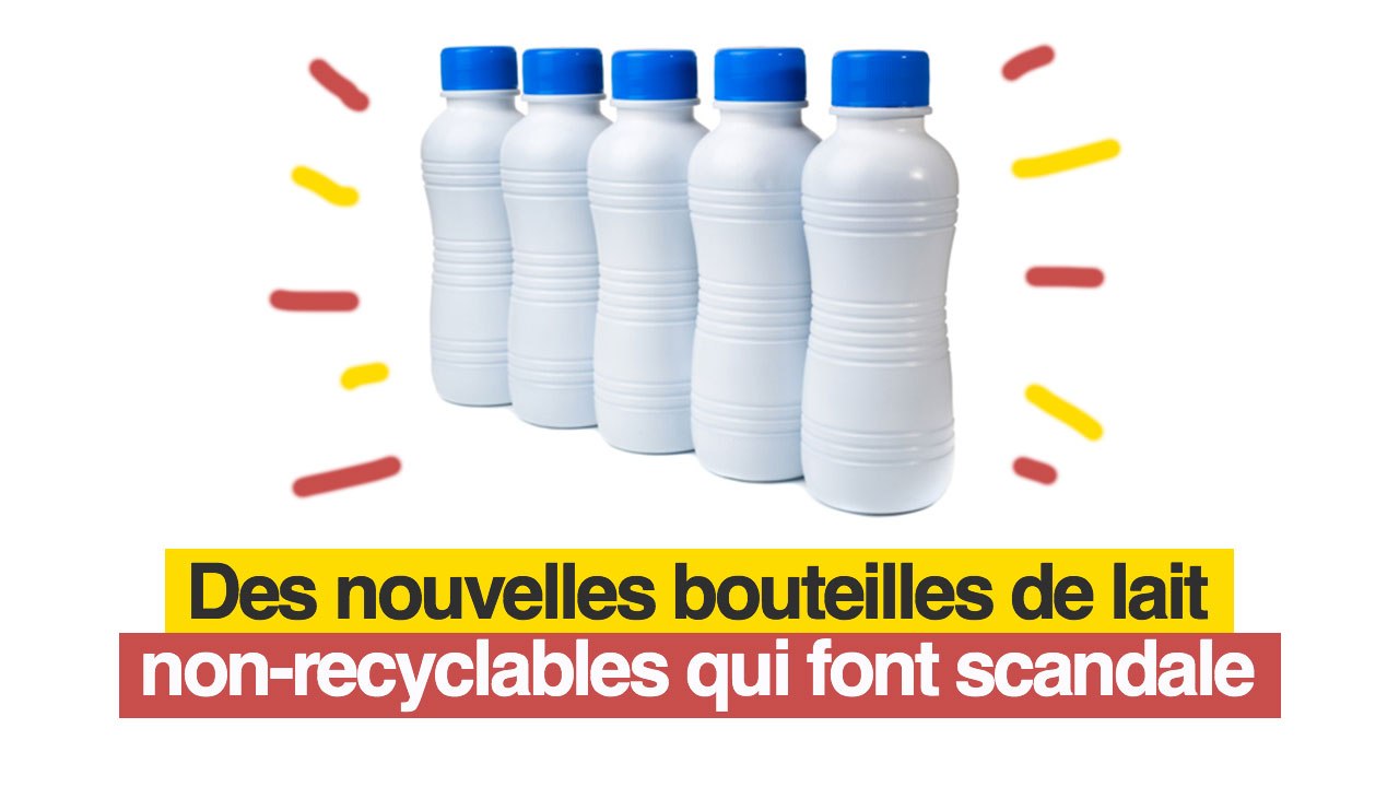Les nouvelles bouteilles de lait non-recyclables font scandale