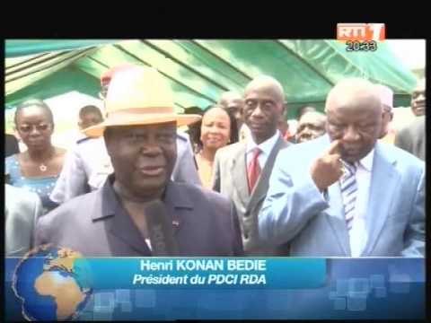Daoukro: Le Président Henri Konan Bédie a inauguré un station service et un depôt de gaz butane