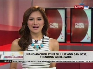 BT: Unang archor stint ni Julie Ann San Jose, trending worldwide