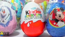 3 Oeufs Surprises Kinder Surprise Frozen Mickey Mouse clubhouse Disney Pixar киндер сюрприз яйца