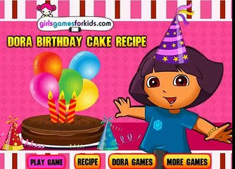 Dora Birthday Cake Recipe Called Dora La Exploradora en Espagnol baby games jeux de filles PY2eT