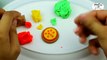 Play Doh Mini Pizza Vs Rainbow Pizza, Play doh Fast Food, How to Make Play-Doh Food