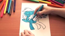 My Little Pony New Coloring Pages for Kids Colors Rainbow Coloring colored markers felt pens pencils