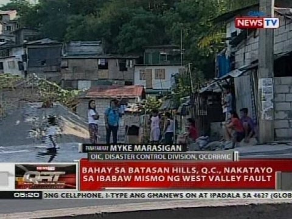 Bahay sa Batasan Hills, Q.C., nakatayo sa ibabaw mismo ng West Valley Fault