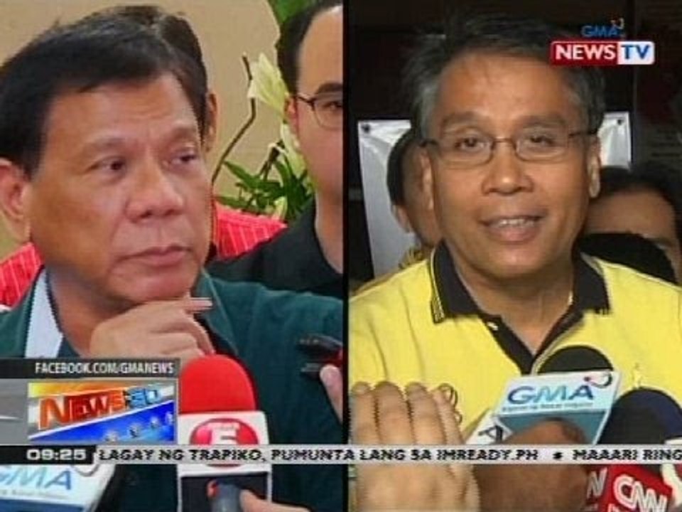 NTG: Roxas, hinamon si Duterte ng sampalan kaugnay sa isyu ng pagiging Wharton graduate ni Roxas