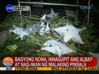 UB: Bagyong Nona, hinagupit ang Albay at nag-iwan ng malaking pinsala