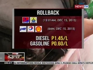 QRT: Oil price rollback