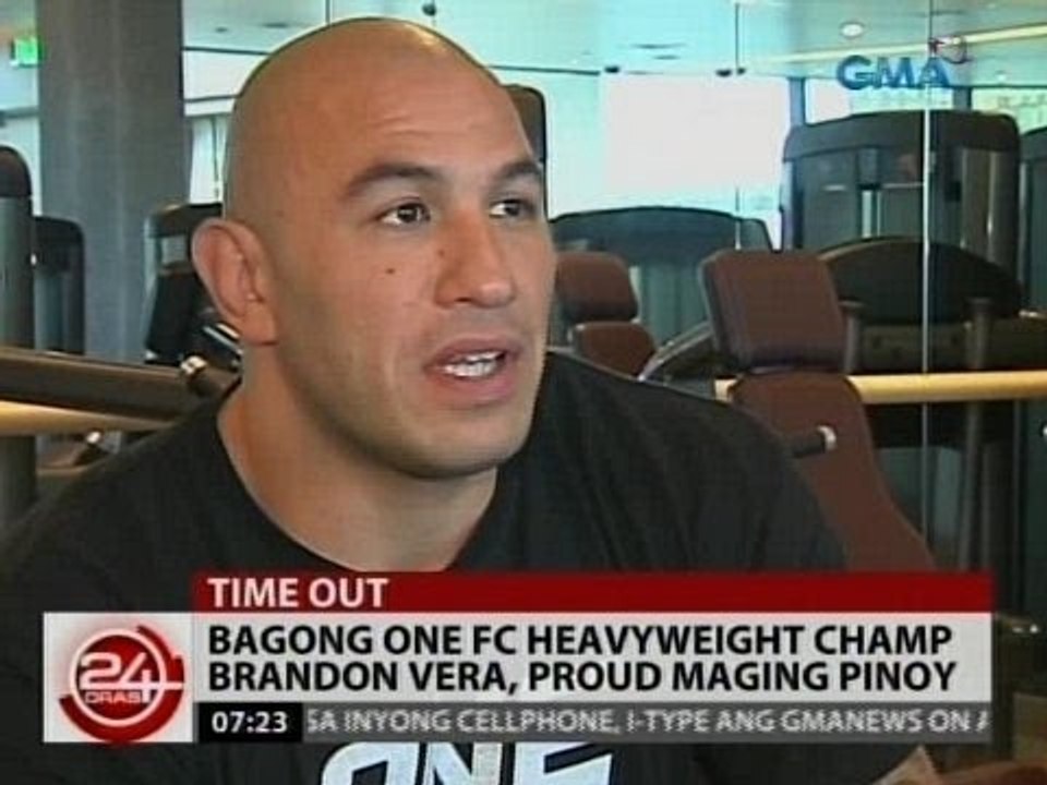 24Oras: Bagong One FC Heavyweight Champ Brandon Vera, proud maging Pinoy