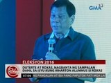 24Oras: Duterte At Roxas, nagbanta ng sampalan dahil sa isyu kung Wharton Alumnus si Roxas