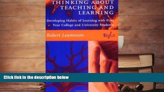 PDF  Thinking About Teaching and Learning: Developing Habits of Learning with First Year College