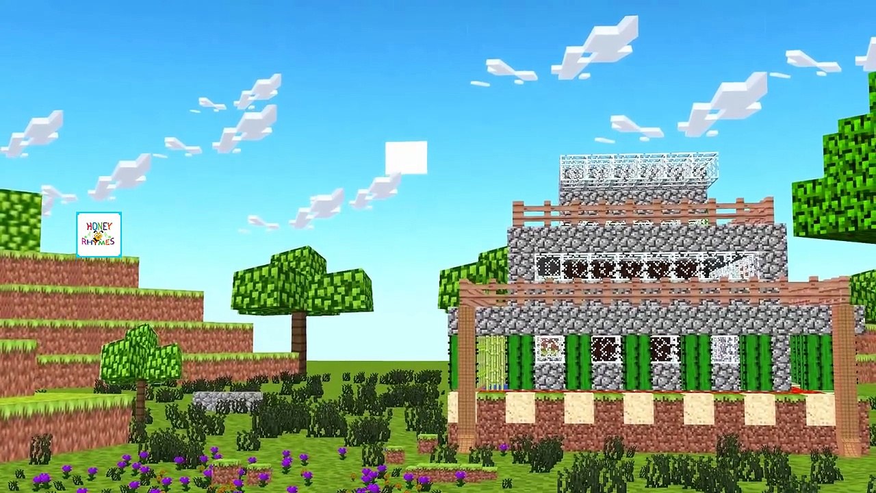 Nursery Rhymes Incy Wincy Spider with Batman Minecraft Animation (Songs for Children with Action)