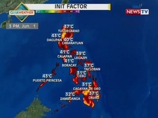 BT: Weather update as of 12:06 p.m. (June 01, 2015)