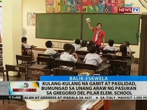 Kulang-kulang na gamit at pasilidad, bumungad sa unang araw ng pasukan sa Gregorio Del Pilar Elem.