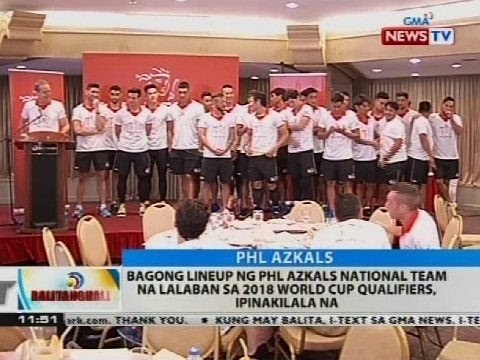 Bagong lineup ng PHL Azkals national team na lalaban sa 2018 World Cup Qualifiers, ipinakilala na