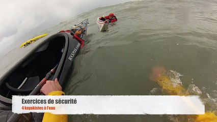 Kayak de mer hivernal : surfs et sécurité