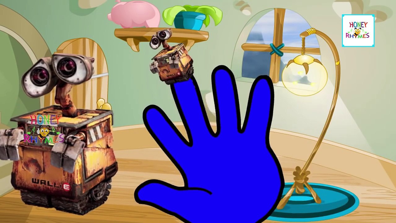 Wall E Finger Family Nursery Rhyme HD | THE BAC...