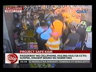 24Oras: Exclusive: Pagsikwat ng cellphone, huling-huli sa CCTV; suspek, dinakip mismo ng nabiktima