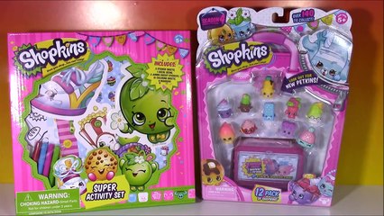 SHOPKINS Super Activity SET! Giant Stickers Coloring Pages! SHOPKINS PETKINS RARES! FUN
