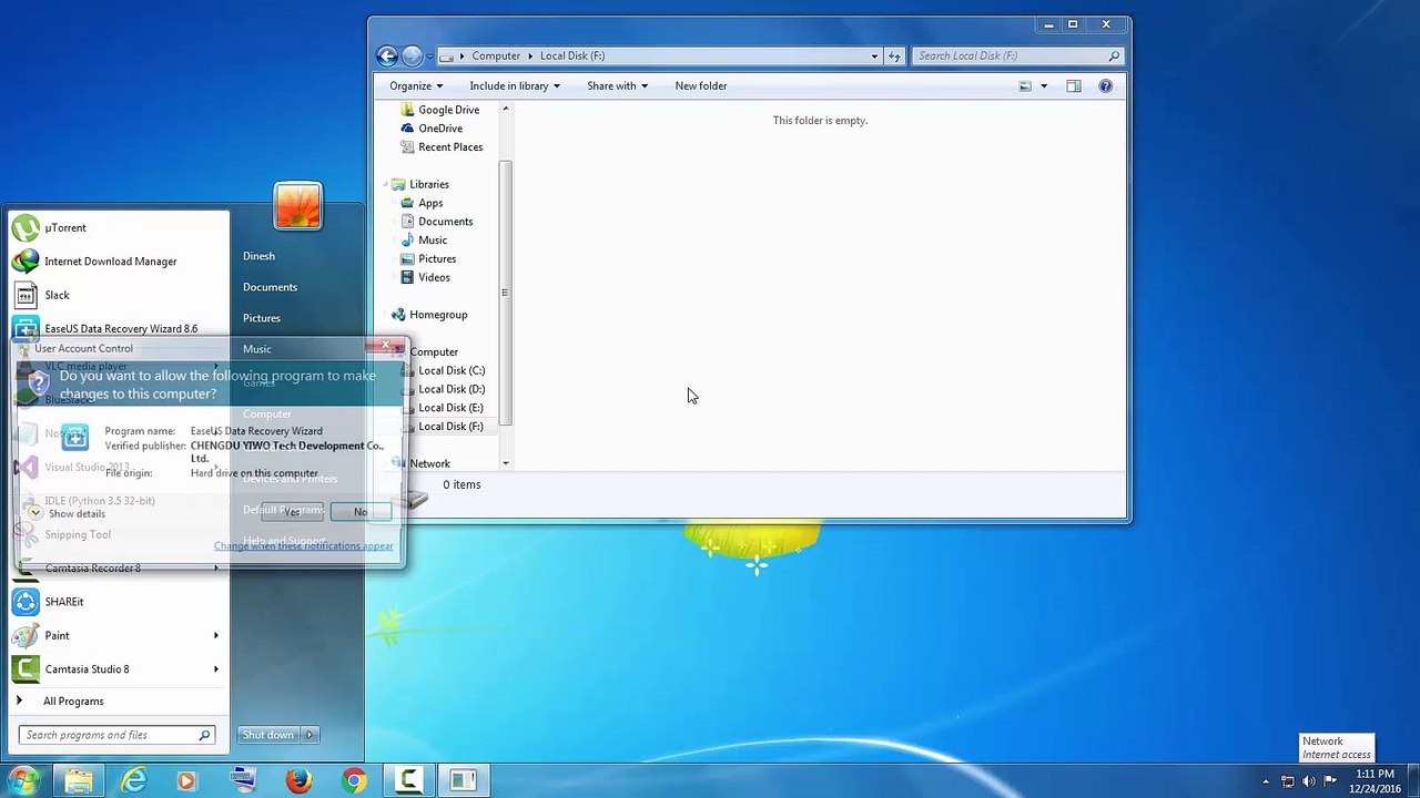 How to recover data from hard disk using EaseUs Data Recovery Tool
