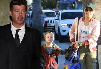 Thicke&#039;s Ex Paula Patton Spotted Smiling With 6-Year-Old Son