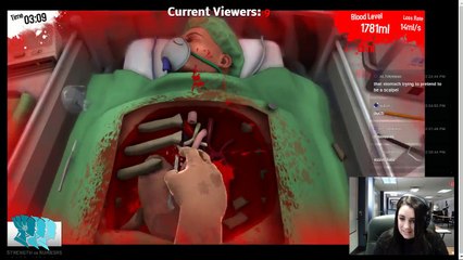 Emily Playing Poorly Game Streaming: Surgeon Simulator