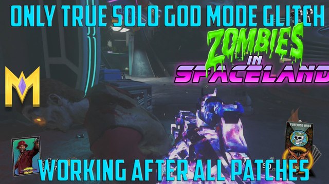 Zombies In Spaceland Glitches - *NEW* True Solo God Mode Glitch - God Mode AFTER 1.08 Patch