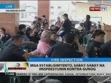 BT: Mga establisimyento, sabay-sabay na iinspeksyunin kontra-sunog