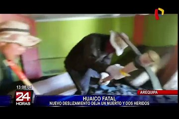 Arequipa: un muerto y dos heridos por caída de huaico en Paucarpata