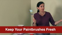 A Trick for Storing Paint Brushes Overnight