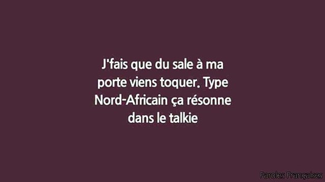 Hornet La Frappe - Nos Vies (Paroles⁄Lyrics)