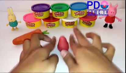 Download Video: peppa pig Learn Colors with Play Doh Modelling Clay Fruits Fun and Creative for Kids