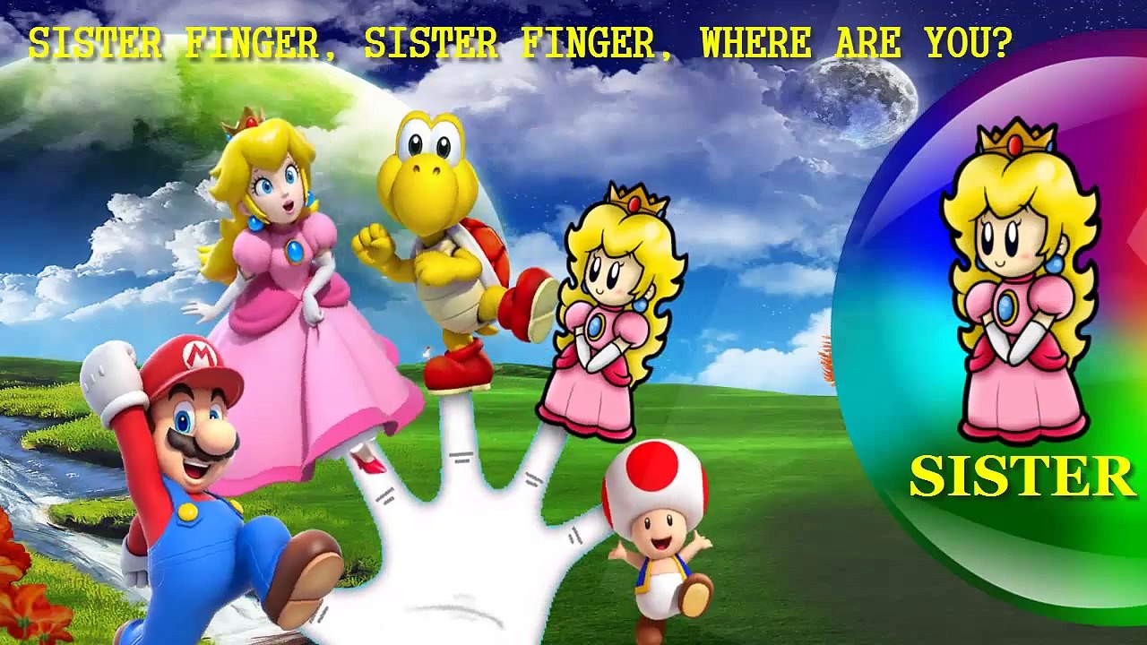 Super Mario Finger Family Song [Nursery Rhyme] Finger Family Fun | Toy PARODY
