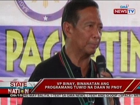 SONA: VP Binay, binanatan ang programang tuwid na daan ni PNoy