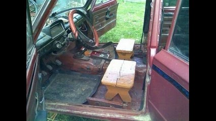 Photo Collection.The funniest car repairs. People makes strange things with their cars