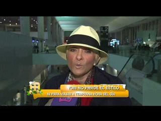 Yuri no pierde el estilo ni para viajar